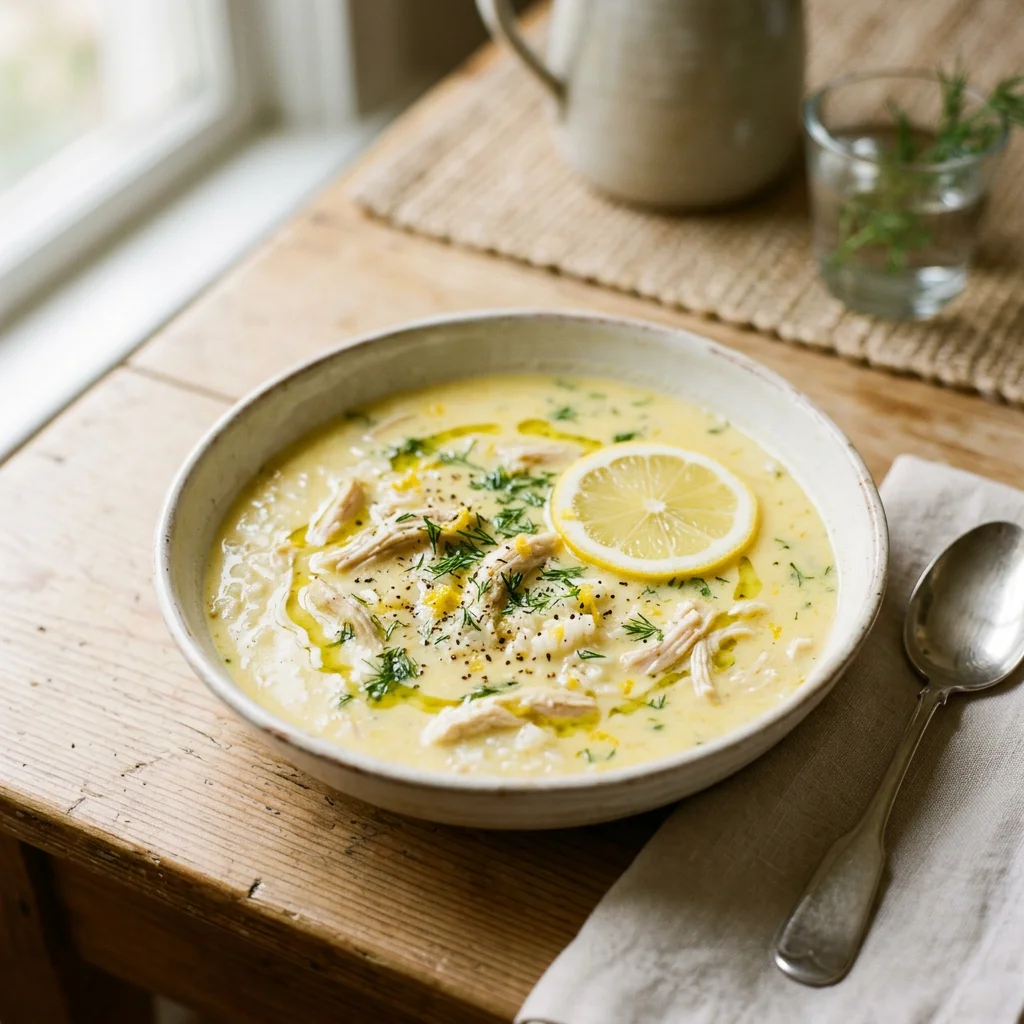 Avgolemono (Greek Egg-Lemon Soup)